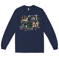 Navy best cat mom ever Long Sleeve Tee - SublimationCraftShop