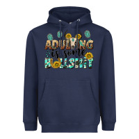 Navy adulting is some bullshit Heavyweight Hoodie - NancyCooperArtShop