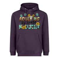 Plum adulting is some bullshit Heavyweight Hoodie - NancyCooperArtShop