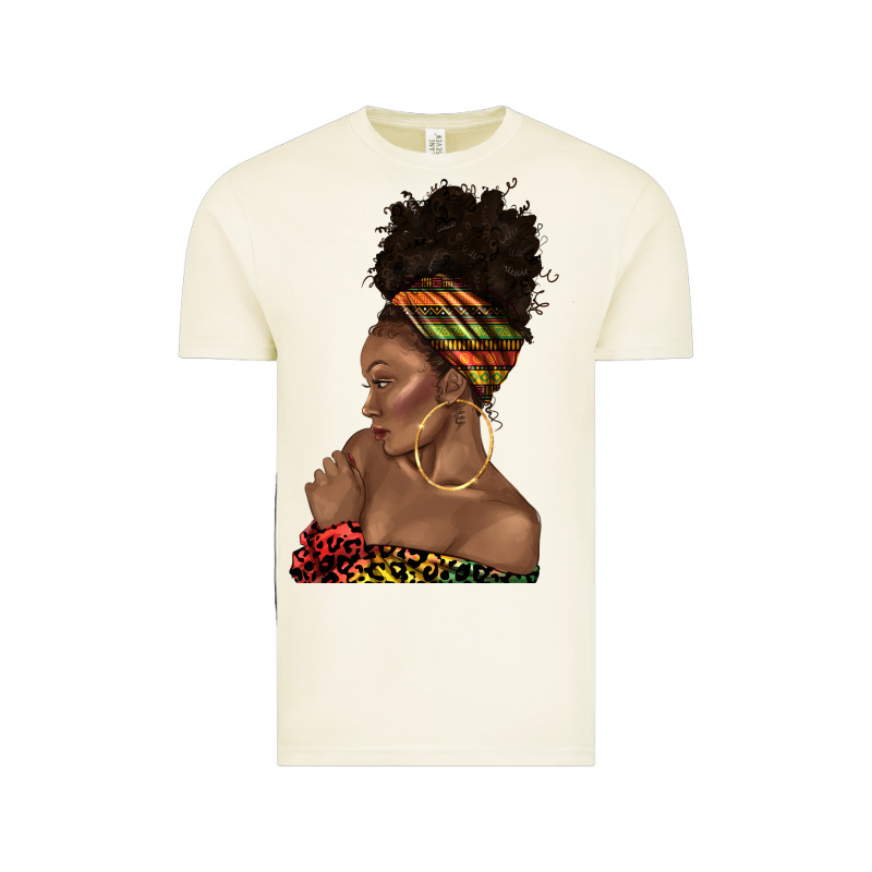 Afro Black Woman Profile Juneteenth Vintage Tee by texasbilliewilder | Teevron