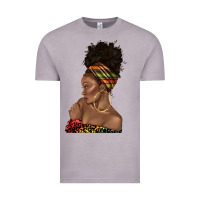 Vintage Zinc afro black woman profile juneteenth Vintage Tee - texasbilliewilder