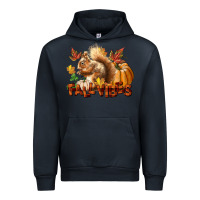 Navy Fall Vibes Squirrel Urban Hoodie - LillyAllenDesigns