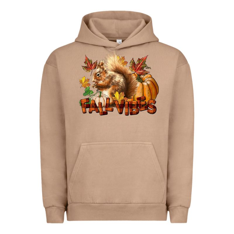Fall Vibes Squirrel Urban Hoodie by LillyAllenDesigns | Teevron