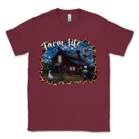 Burgundy farm life2 Classic Tee - SublimationCraftShop