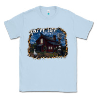 Dusty Blue farm life2 Classic Tee - SublimationCraftShop
