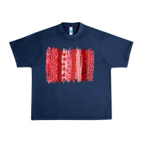 Navy valentine's day brushstroke Urban Heavy Tee - RanaPortraitStore