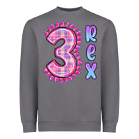 Storm 3 rex pink dinosaur Heavyweight Sweatshirt - MaliasSmallBusiness