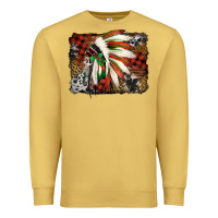 Antique Gold indian headdress christmas Premium Sweatshirt - Jasminsmagicworld