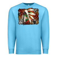Ocean Blue indian headdress christmas Premium Sweatshirt - Jasminsmagicworld
