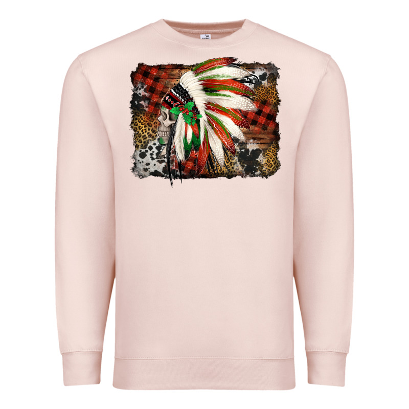 Indian Headdress Christmas Premium Sweatshirt by Jasminsmagicworld | Teevron