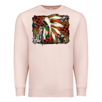 Pale Pink indian headdress christmas Premium Sweatshirt - Jasminsmagicworld