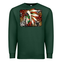 Sports Green indian headdress christmas Premium Sweatshirt - Jasminsmagicworld