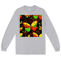 Moon Dust juneteenth butterflies seamless pattern Long Sleeve Tee - HRA Design Shop