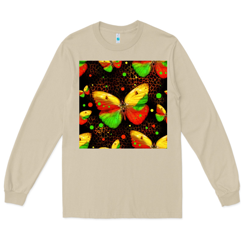 Juneteenth Butterflies Seamless Pattern Long Sleeve Tee by HRA Design Shop | Teevron