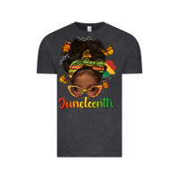 Vintage Black afro messy bun juneteenth Vintage Tee - texasbilliewilder