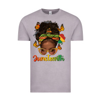 Vintage Zinc afro messy bun juneteenth Vintage Tee - texasbilliewilder