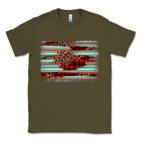 Army Green leopard serape background Classic Tee - BarkalooDesign