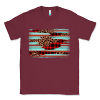 Burgundy leopard serape background Classic Tee - BarkalooDesign