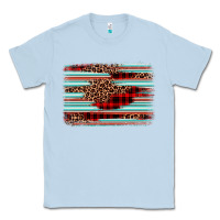 Dusty Blue leopard serape background Classic Tee - BarkalooDesign