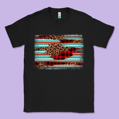 Leopard Serape Background Classic Tee Designed By Barkaloodesign