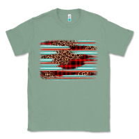Sage leopard serape background Classic Tee - BarkalooDesign