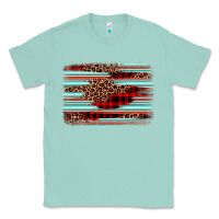 Seafoam leopard serape background Classic Tee - BarkalooDesign