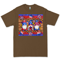 Cacao american flag gnomes star leopard glitter tumbler Premium Tee - Artiststas