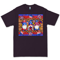 Plum american flag gnomes star leopard glitter tumbler Premium Tee - Artiststas