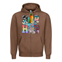 Chestnut hip hop easter rabbit Zipper Hoodie - AdoDesignShop
