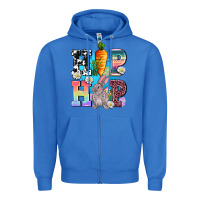 True Royal hip hop easter rabbit Zipper Hoodie - AdoDesignShop