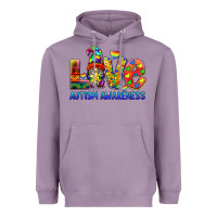Lavender autism awareness love Heavyweight Hoodie - BarkalooDesign