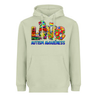 Matcha autism awareness love Heavyweight Hoodie - BarkalooDesign