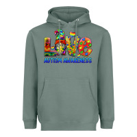Sage autism awareness love Heavyweight Hoodie - BarkalooDesign
