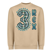 Mushroom 3 rex green dinosaur Heavyweight Sweatshirt - MaliasSmallBusiness