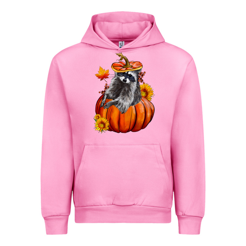 Fall Pumpkin Raccoon Urban Hoodie by LillyAllenDesigns | Teevron