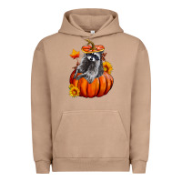 Pigment Burro Fall Pumpkin Raccoon Urban Hoodie - LillyAllenDesigns