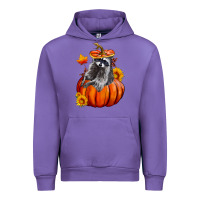 Tulip Fall Pumpkin Raccoon Urban Hoodie - LillyAllenDesigns