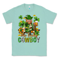 Seafoam One lucky cowboy with st. patricks elf Classic Tee - Neo Western