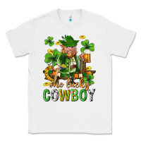 White One lucky cowboy with st. patricks elf Classic Tee - Neo Western