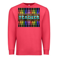 Cardinal Teacher Crayons Premium Sweatshirt - LillyAllenDesigns