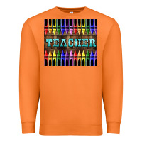 Carrot Teacher Crayons Premium Sweatshirt - LillyAllenDesigns