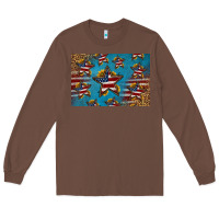 Chestnut 4th of july stars skinny metal can holder Long Sleeve Tee - HRA Design Shop