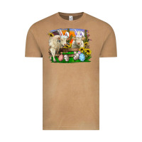 Vintage Camel Easter Farm Cows Bunny Ears And Eggs Vintage Tee - RanaPortraitStore