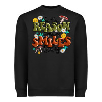Black be the reason someone smiles today Heavyweight Sweatshirt - MaliasSmallBusiness