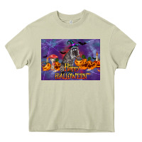 Mossy Happy Halloween Raccoon Heavy Core Tee - LillyAllenDesigns