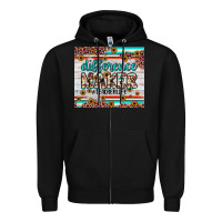 Black difference maker Zipper Hoodie - JahusDesignShop