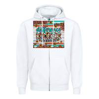White difference maker Zipper Hoodie - JahusDesignShop