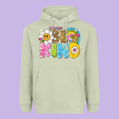 Always Be Kind Heavyweight Hoodie Designed By Nancycooperartshop