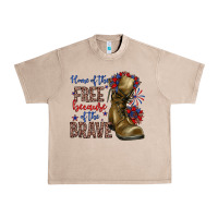 French Oak home of the free because of the brave Urban Heavy Tee - Zillion Design Studio