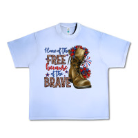 Grape Ice home of the free because of the brave Urban Heavy Tee - Zillion Design Studio